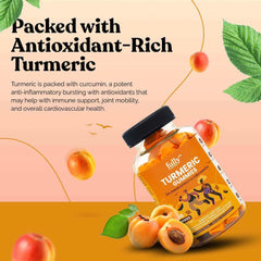 Fully Nutritious Turmeric gummies supplement packed with antioxidant-rich turmeric, perfect for boosting overall health and wellness.